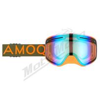 Krosiniai / Sniego akiniai AMOQ Vision Vent+ Magnetic Military Žalia / Oranžinė (Veidrodinis stikliukas)