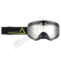 Krosiniai / Sniego akiniai AMOQ Vision Vent+ Magnetic Black-HiVis (skaidrus stikliukas)