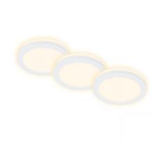 Briloner 7055-036 - KOMPLEKTAS 3x LED įleidžiamas lubinis vonios šviestuvas LED/3W/230V IP44