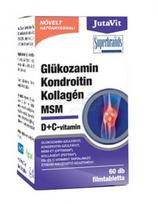 Maisto papildas JUTAVIT Gliukozaminas + Chondroitinas + Kolagenas + MSM + Vitaminas D3 ir C tabletės N60