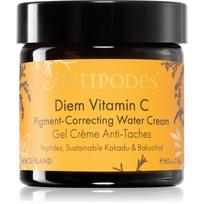 Antipodes Diem Vitamin C Pigment-Correcting Water Cream skaistinamasis drėkinamasis kremas pigmentinėms dėmėms su bakučioliu 60 ml