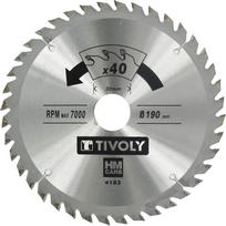 Pjovimo diskas medienai Tivoly XT50514004183; 190 mm; Z40; 15°