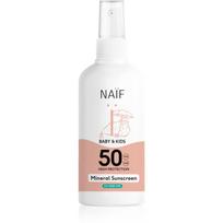Naif Baby & Kids Mineral Sunscreen SPF 50 0 % Perfume apsaugos nuo saulės purškiklis 100 ml