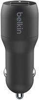 Automobilinis įkroviklis Belkin, 2 x USB, 100 cm, juoda sp., 24 W