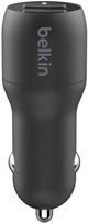 Automobilinis įkroviklis Belkin, 2 x USB, 100 cm, juoda sp., 24 W