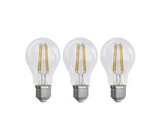 KOMPLEKTAS 3x LED elektros lemputė FILAMENT A60 E27/5W/230V 2700K Energijos klasė A