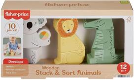 Fisher-Price Stack  AND  Sort – Wooden Stackable Animals (03224020)