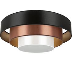 Duolla - LED lubinis šviestuvas LUNETA LED/26W/230V diametras 60 cm 4000K juoda/varis
