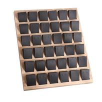 Bambuko dėklo auskarai vitrinų stovas papuošalų eksponavimo ausų segtukų laikiklis juodas 14x11inch juoda
