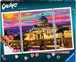 Tapyba pagal numerius RAVENSBURGER CREART Triptych Rome  80x50 cm.
