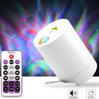 ESHINY Laser Galaxy Starry Stars Sky projektoriaus šviesa vaikams RGB LED naktinis USB ūkas debesies efektas miegamasis B204