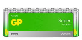 GP SUPER ALKALINE AA/LR6  Battery. Shrink 20-Pack