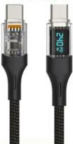 Fuj:tech USB-C to USB-C cable with LED display, 2 m (922969)