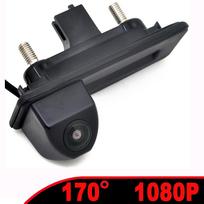 1080P AHD Fisheye Reverse Backup bagažinės rankenos kamera, skirta VW Skoda Octavia A5 A7 3 Superb Rapid Yeti Fabia 2 Roomster Aodi A1 A3 A4 CVBS-AHD