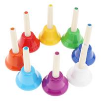 8 vnt. Muzikos instrumentų rankiniai varpeliai 8 natų Muzikinis žaislas Vaikams Kūdikiams Ankstyvojo ugdymo Muzikinis žaislas Mušamasis instrumentas CHINA