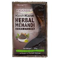 Patanjali Kesh Kanti Žoliniai Henos Dažai Tamsiai Rudi, Natūraliai Rudos ir Natūraliai Juodos Natural Brown