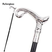 Baltos prabangios kreivės linijos tipas vaikščiojimo lazda Madinga dekoratyvinė lazda Gentleman Elegant Cosplay lazdos rankenėlė Crosier 93 cm
