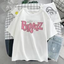 Bratz Marškinėliai Moteriški Mados Medvilniniai Marškinėliai Vaikams Hip Hop Trumpomis Rankovėmis Raidžių Spaudos Marškinėliai Oversized Camiseta Hombre Gatvės Viršus S