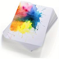 50 lapų masinis akvarelinis popierius 140 svarų / 300 GSM šalto spaudimo popierius baltas akvarelinis popierius Valentino dovanų kortelėms, meno reikmenims piešti