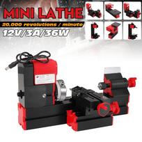 DC12V 3A 36W mini tekinimo staklės frezavimo staklės stalinis gręžtuvas  pasidaryk pats  medžio apdirbimo elektrinis įrankis Bendras medienos apdirbimo gręžtuvas Metalo medienos tekinimo staklės