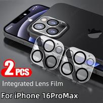 2 vnt. Integruota objektyvo plėvelė iPhone 16 Pro Max Telefonui Pilnas dangtelis objektyvo apsauga iPhone 16Promax 15Promax Kameros objektyvo apsauga For 15Promax 15Pro