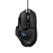Logitech G502 HERO Laidinė žaidimų pelė, USB Type-A, Optical, 25600 DPI, Juoda