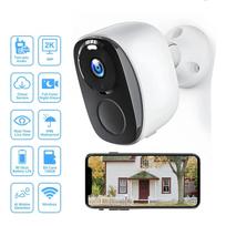 „Wifi Survalance“ kamera 3 MP Apsauga Lauko IP kamera „Smart Home“ naktinio matymo vaizdo registratorius, maitinamas iš baterijos 3MP WiFi Camera