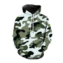 Karinio stiliaus vyriški džemperiai su gobtuvu Camouflage 3D spausdinti vyriški drabužiai laisvalaikio megztiniai ilgomis rankovėmis gatvės stiliaus Ropa Hombre Hoodie S