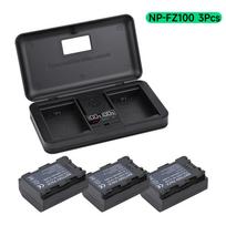 PALO FZ100 Battery+ 3 in 1 Smart Charger for Sony NP-FZ100, BC-QZ 1 Alpha 9, A 9, Alpha 9R, Sony AR Sony Alpha 9S