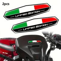 2 vnt. Italijos vėliavos lipdukas 3D emblema, ženklelio puošyba, automobilių priedai italų k., skirti motociklams ir dviračiams