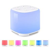 White Noise Machine Portable Sleep Therapy Device with 34 Natural Sounds 30/60/90 Minutes Timer 9 balta