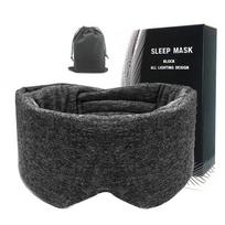 Medvilninis miego dangtelis Patogus akių dangtelis miegojimui Reguliuojamas užtvaras Užrišamas ant akių Lėktuvas Big eye mask black