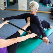Resistance Band Bar Pilates Detachable Adjustable Portable 3 Sections Workout for Cable