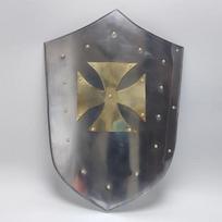 60,96 cm Viduramžių Riterio Kryžiuočio Kryžiaus Skydas, Larp Rekonstrukcijos Cosplay Skydas, Funkcionalūs Šarvai Riterio Mūšio Skydas
