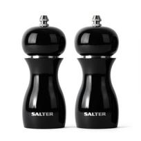 Salter 7613 BKXRA blizgūs druskos ir pipirų malūnėliai, juodi