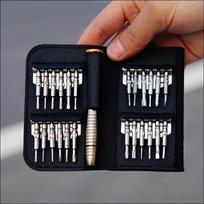 25 viename mini tikslumo atsuktuvų magnetinis rinkinys, elektroninis „Torx“ atsuktuvų atidarymo taisymo įrankių rinkinys „iPhone“ kamerai, laikrodžiui, kompiuteriui 63.5 cm 1
