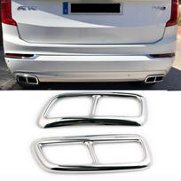 Automobilio galinio išmetimo vamzdžio dangčio apdaila, skirta Volvo XC90 2016 2017 2018 nerūdijančio plieno duslintuvo dalis 2 vnt.