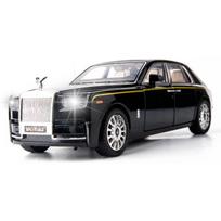 1/20 Rolls-Royce Phantom modelio lengvojo lydinio kolekcionuojamas, traukiamas atgal žaislinis automobilis Klasikinis dvigubų durų modelio transporto priemonės logotipas gali būti sulankstytas 1/20-Size:27.5*8.7*7.5cm juoda