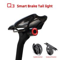 ANTUSI Q3 Išmanusis stabdžių galinis žibintas Dviračio žibintas USB įkraunamas Naktinio važiavimo kelių dviračio žibintas Q3 Tail Light
