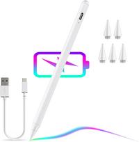 Stylus Pen, skirtas iPad 9th ir 10th Gen – 2x greitas įkrovimas Active Stylus suderinamas baltas balta