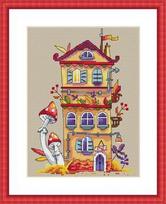 Autumn House SK54 siuvinėjimo rinkinys iš Merejka