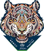 Bengal tiger - unikali MEDINĖ dėlionė iš 189 detalių