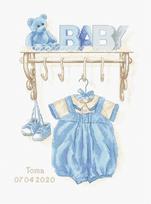 Baby Boy Birth SB1174 - siuvinėjimo kryželiu rinkinys
