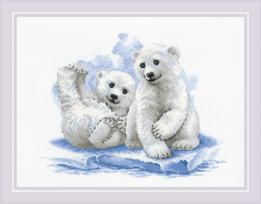 Bear Cubs on Ice Siuvinėjimo rinkinys iš RIOLIS Nr.: 2043