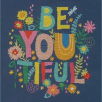 Be-You-Tiful (27.9 x 27.9 cm) - Siuvinėjimo kryželiu Rinkinys DIMENSIONS