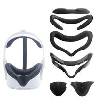 Skirta Meta Quest 2 VR ausinėms, 6 vnt/komplektas, keičiama veido akių pagalvėlė 6pcs/set Face Eye Pad juoda