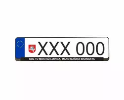 Wurth numerių rėmeliai - KOL TU MOKI UŽ LIZINGĄ, MANO MAŠINA BRANGSTA