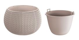 Gėlių vazonas Splofy Bowl Rudas 16x24cm