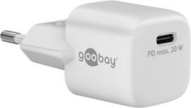 Įkroviklis Goobay | USB-C PD GaN Fast Charger Nano (20 W), White