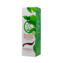 HENNAPLUS dažantis šampūnas Colour Boost Brown su 8 ekologiškais ekstraktais, spalva ruda, 200 ml